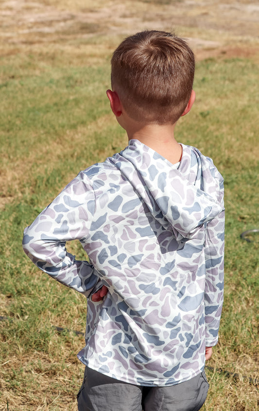 Light Wash Camo Pullover