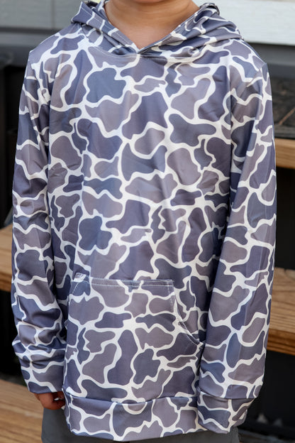 Dark Wash Camo Pullover